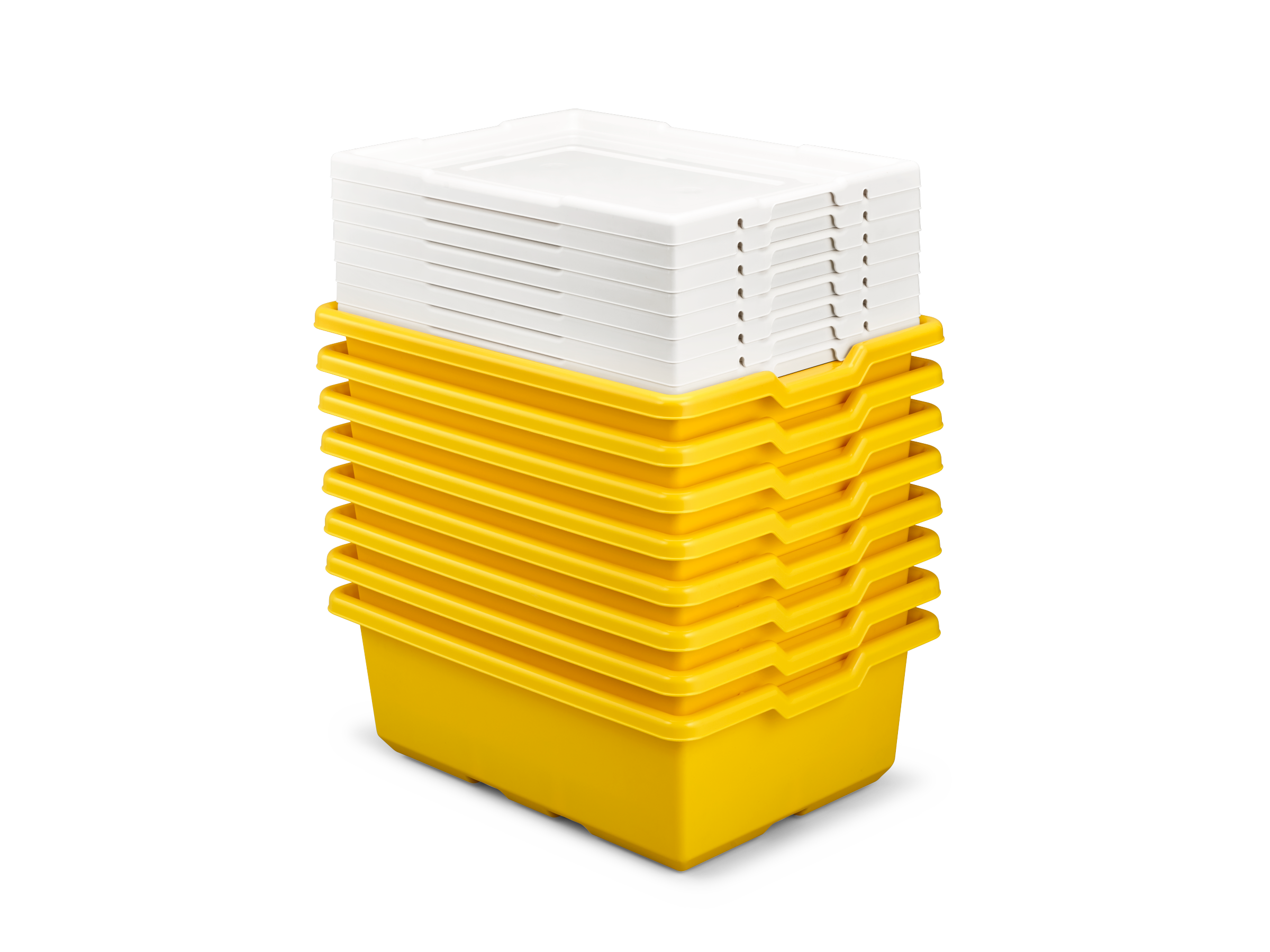 Mittelgrosse Aufbewahrungsbox, gelb (8 Stück)