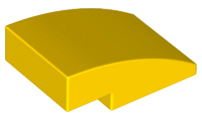 Slope, Curved 3 x 2, Yellow