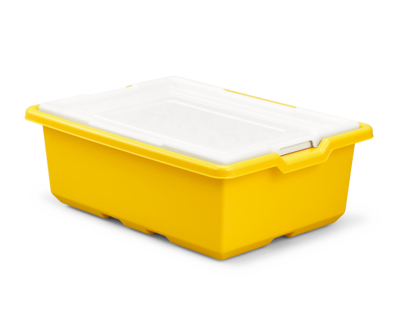 Mittelgrosse Aufbewahrungsbox, gelb