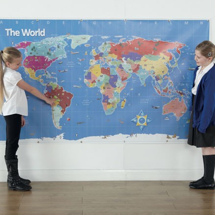 Tapis pour Bee-Bot : Carte du monde