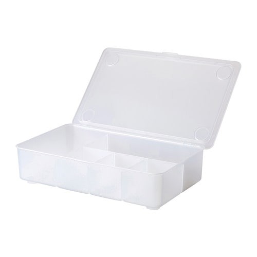 Box mit Deckel, transparent, 34x21 cm